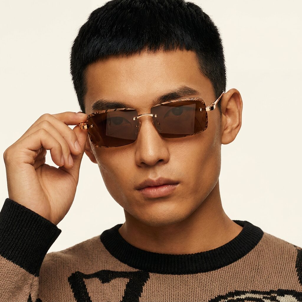 Vermillion sunglasses worn — Ormont Paris