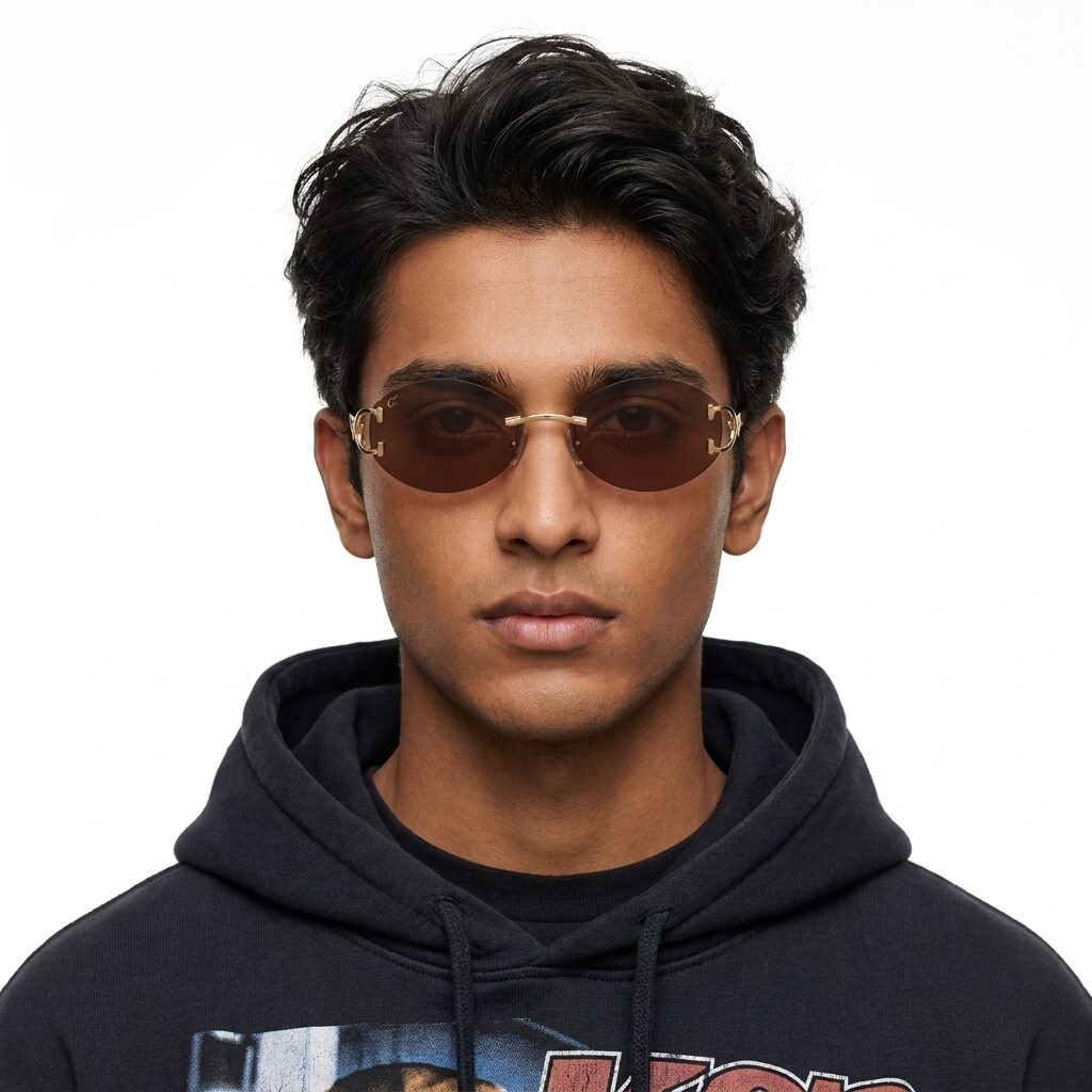Foulard sunglasses worn — Ormont Paris